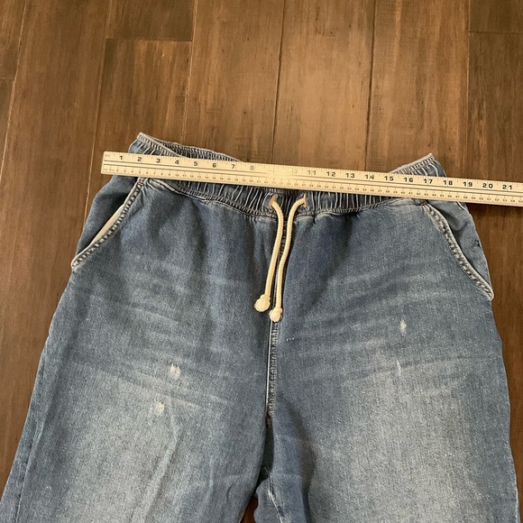 Anthropologie Pilcro And The Letterpress Getaway Pull On Jeans XLP Drawstring - Picture 3 of 7